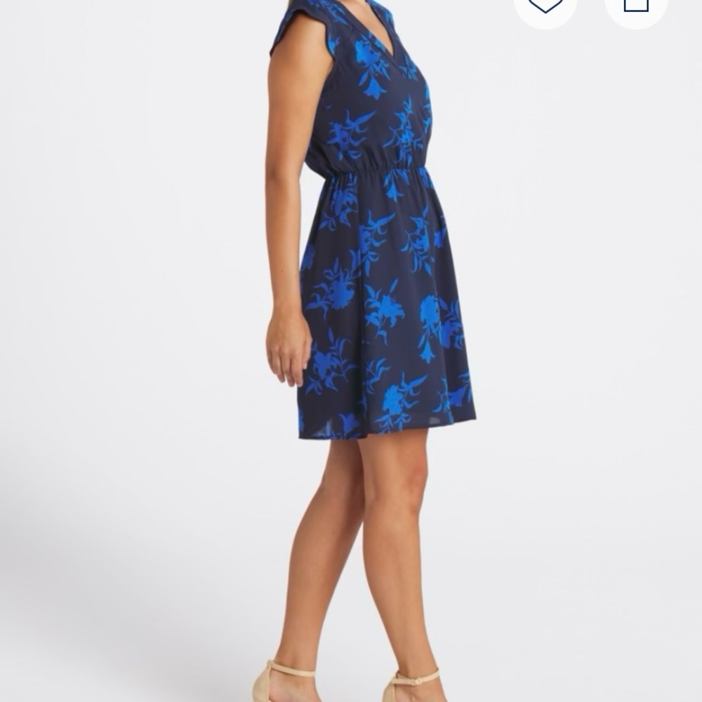 41 Hawthorn Navy and Blue Floral Mini Dress